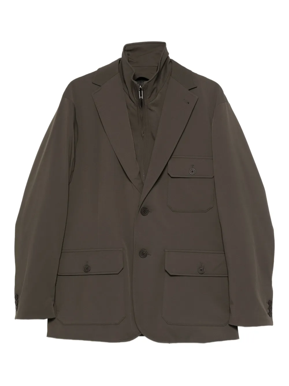 Emporio Armani Blazer com abotoamento simples | Verde | Image 1