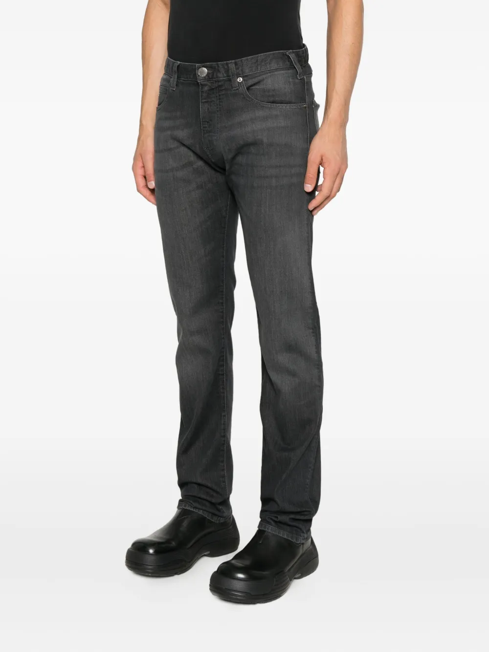 Emporio Armani Straight broek Zwart