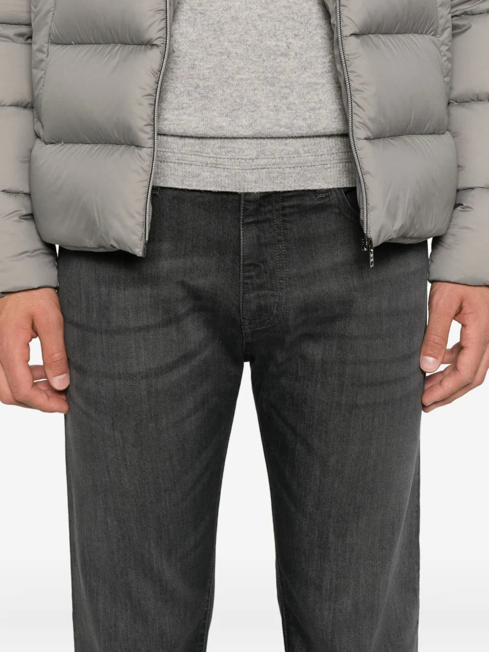 Emporio Armani Straight broek Zwart