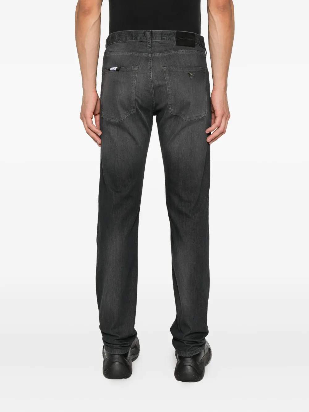 Emporio Armani Straight broek Zwart