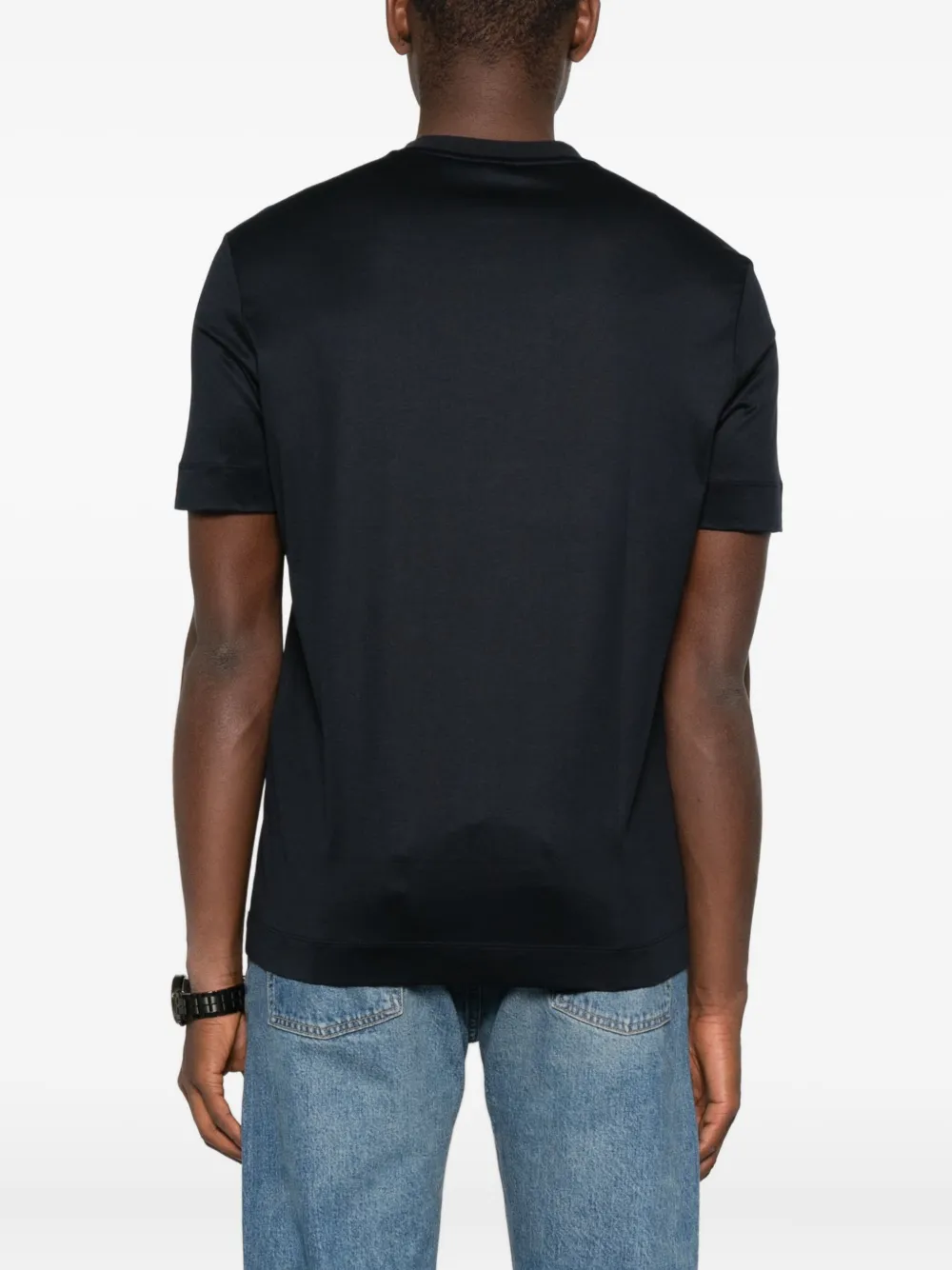 Emporio Armani T-shirt met logopatches Zwart