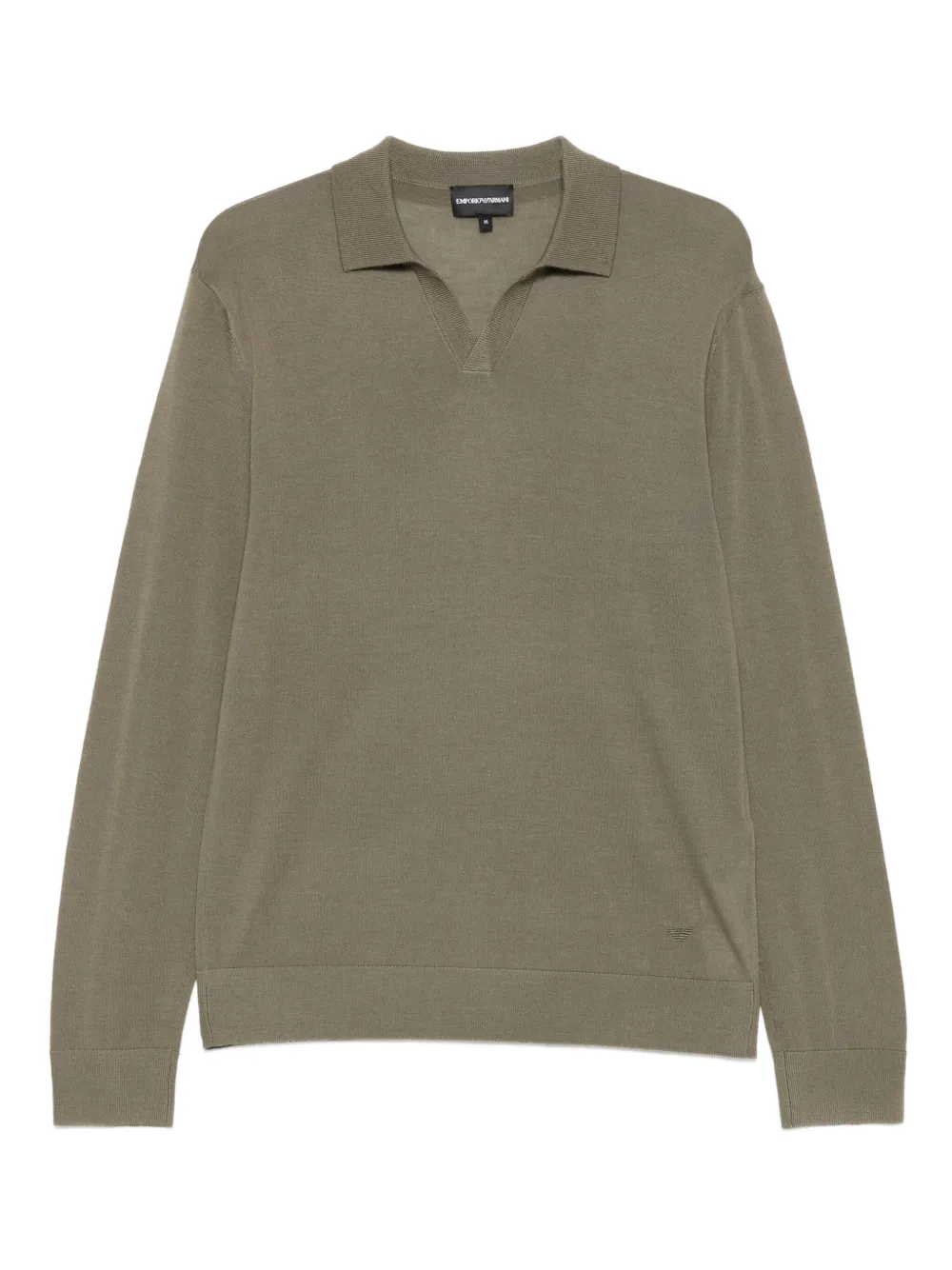 Emporio Armani polo-collar sweater - Verde