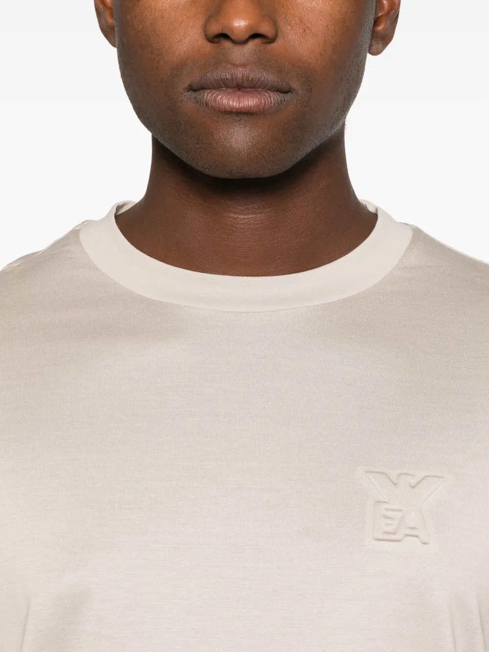 Emporio Armani T-shirt met logo Beige