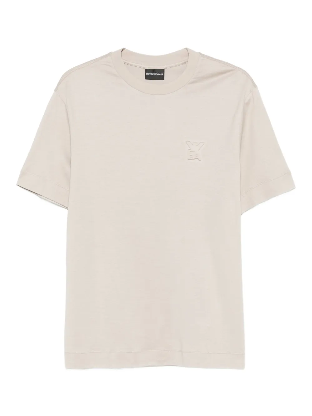 Emporio Armani T-shirt met logo Beige