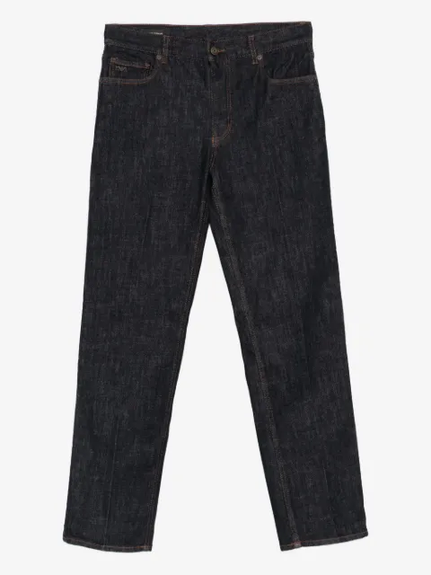 Emporio Armani contrast-stitching trousers