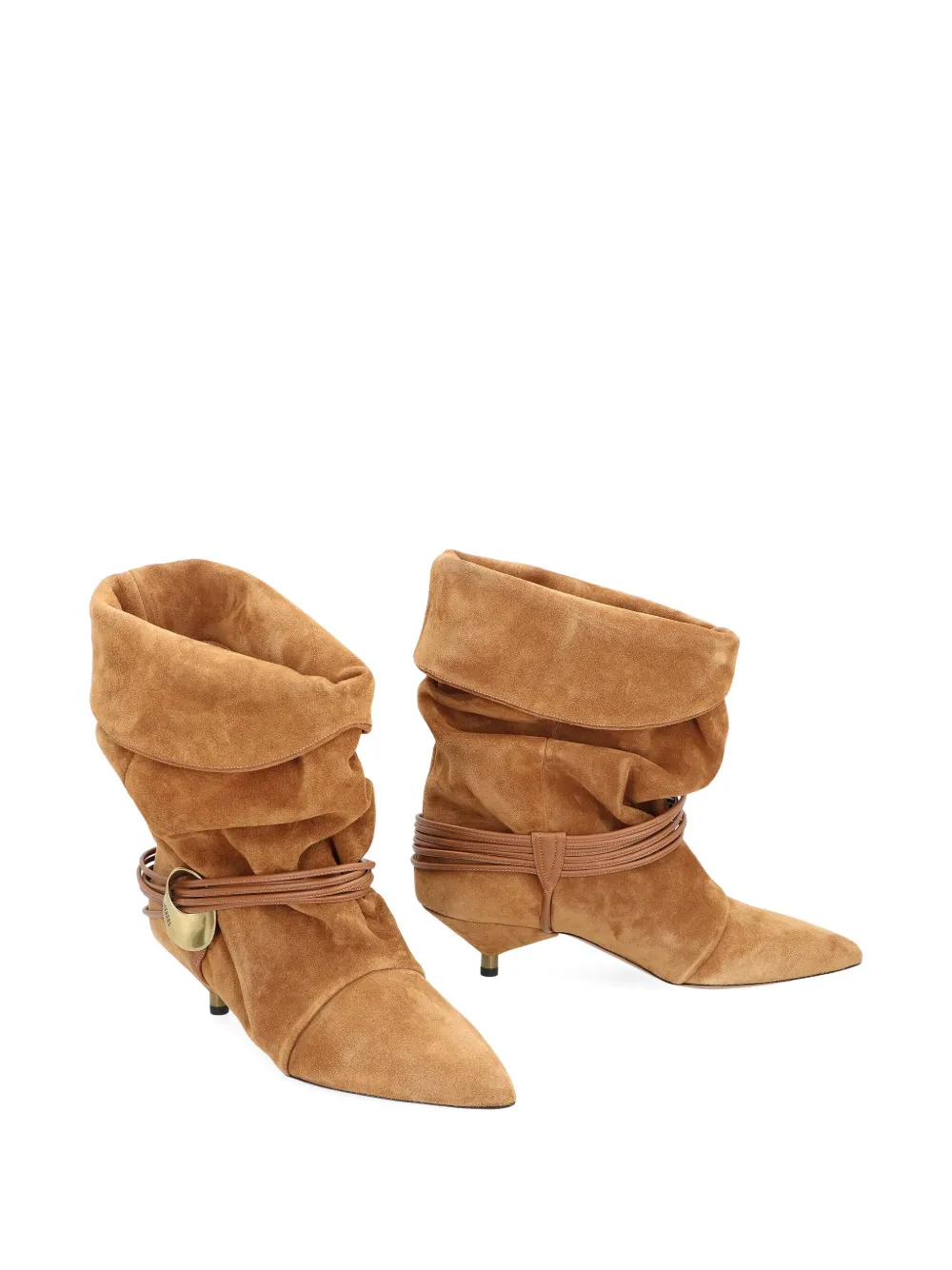 ISABEL MARANT 45mm Edrika suede ankle-boots Brown