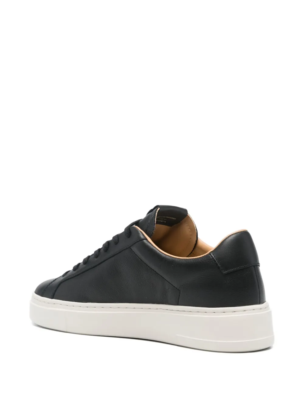 Crime London Extralight Leather Lace-up Sneakers In Black