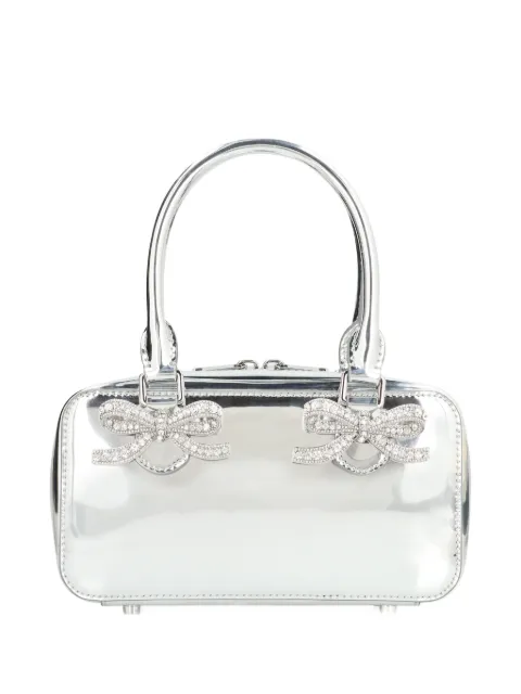 Self-Portrait crystal-bow tote bag