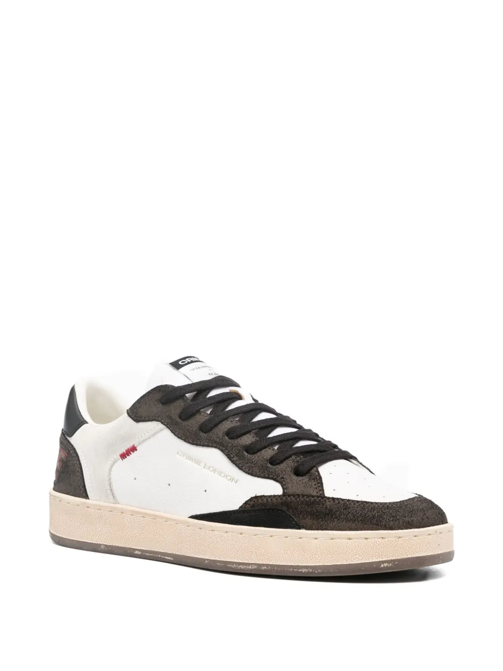 Crime London Chealsea leather-suede sneakers | Low-Tops | Image 2