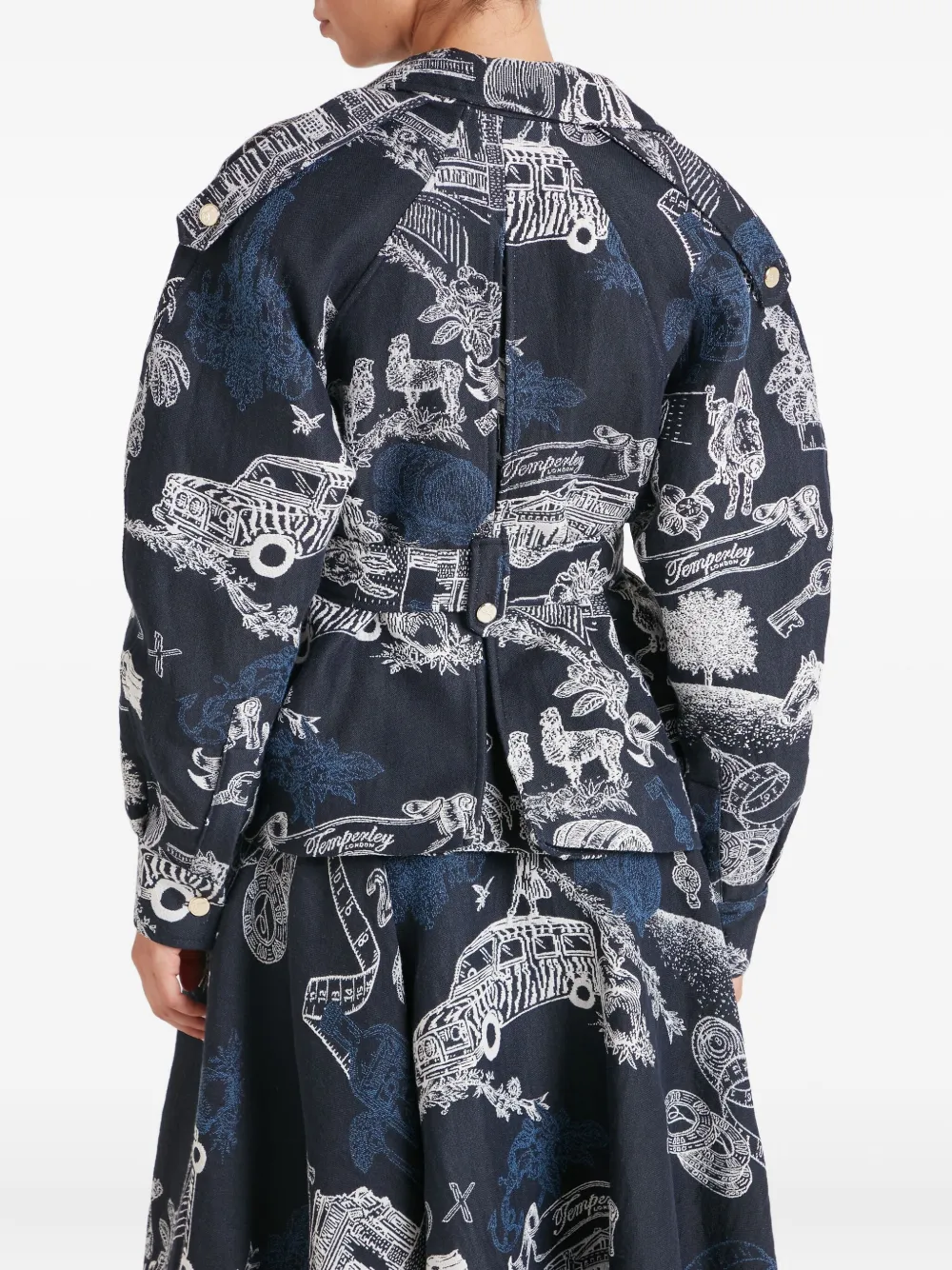 Temperley London Jacke Mit Gürtel In Multi