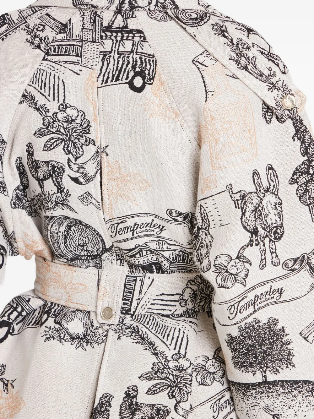 Temperley London Jacke Mit Gürtel In Neutral