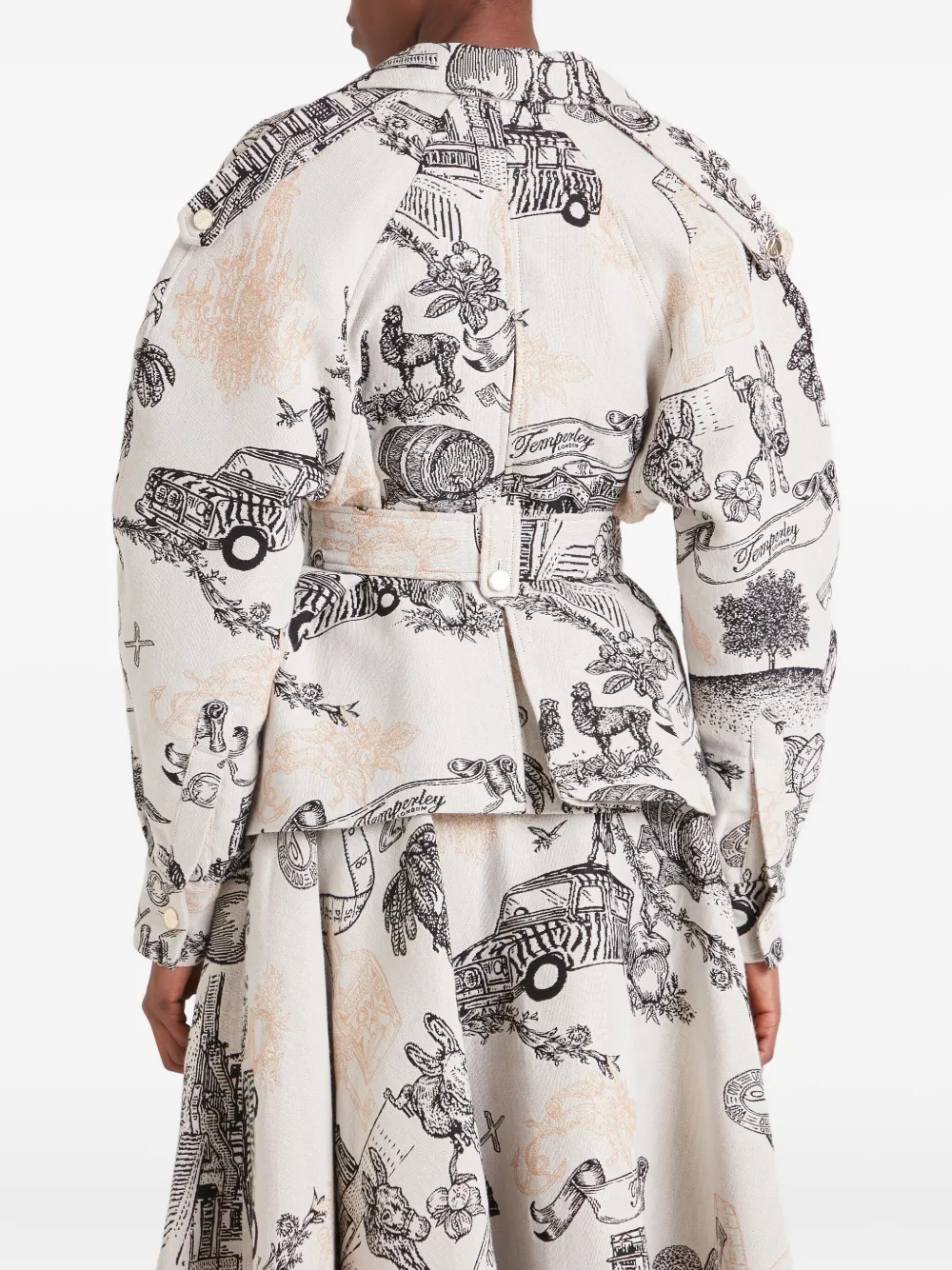 Temperley London Jacke Mit Gürtel In Neutral