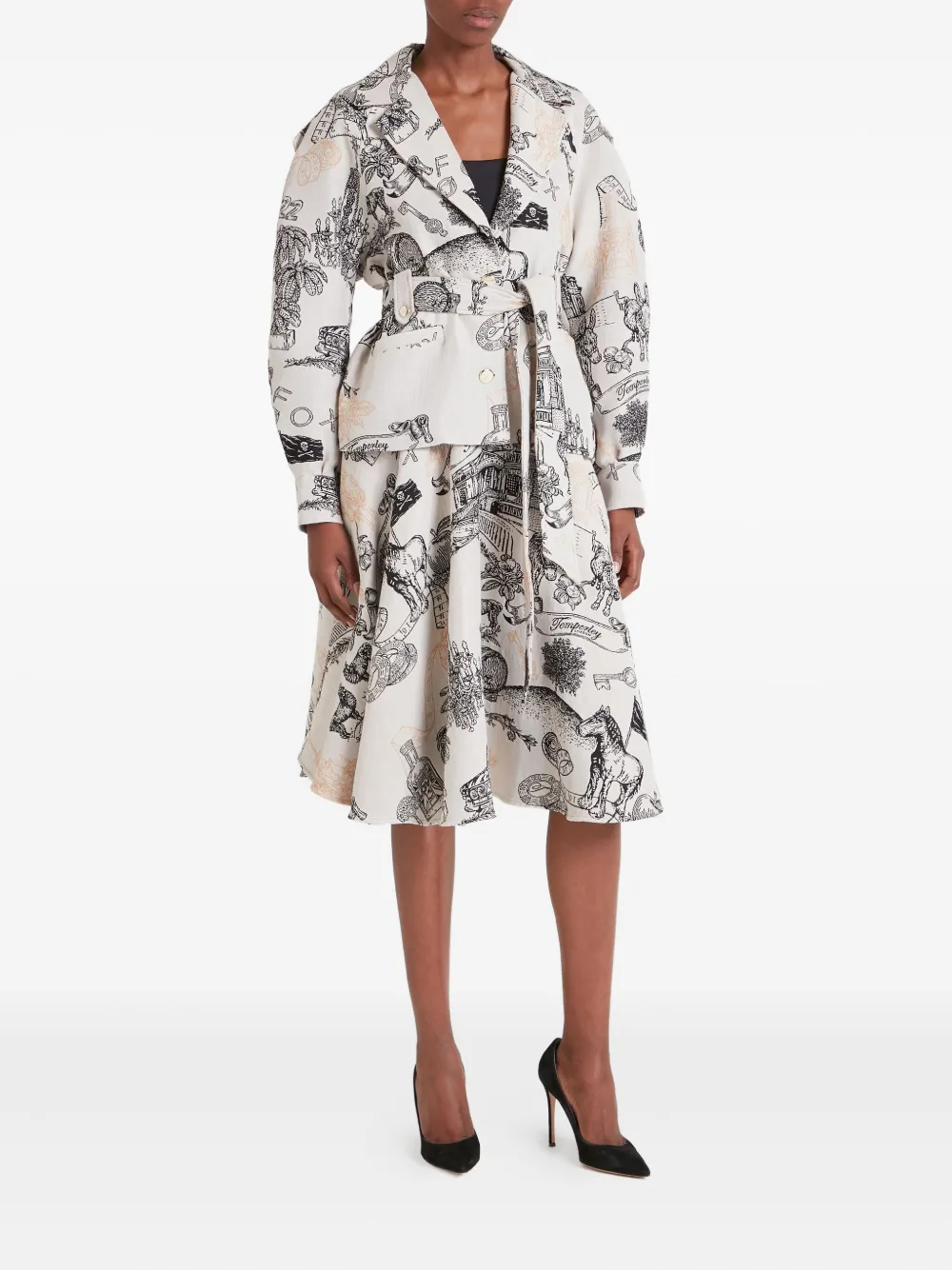 Temperley London Jacke Mit Gürtel In Neutral