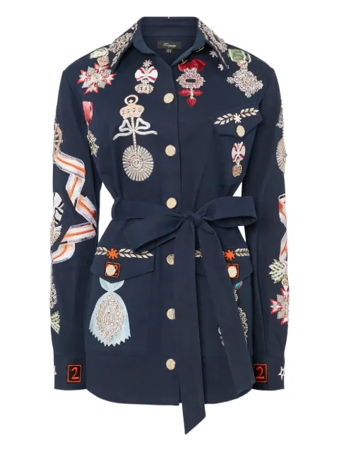 Temperley London belted shirt jacket
