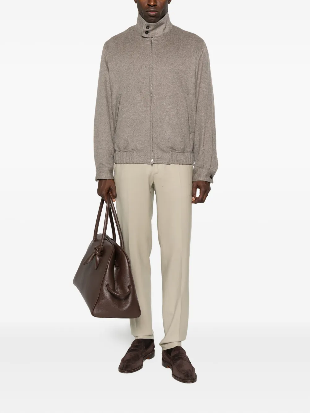 Cellar Door flat-front trousers - Beige