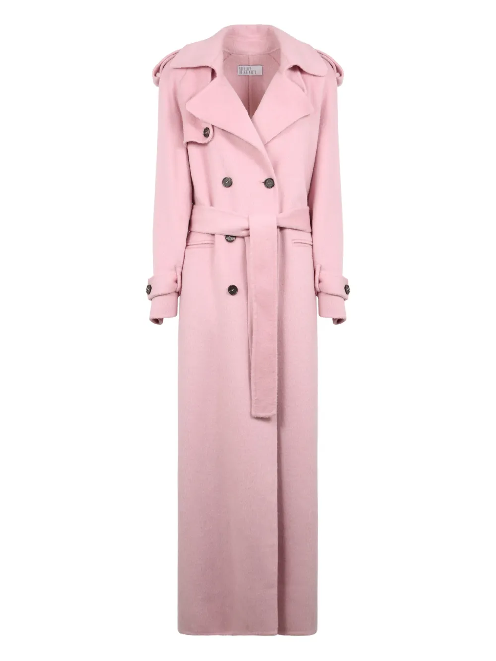 Giuseppe Di Morabito double-breasted wool trench coat - ピンク Giuseppe Di Morabito double-breasted wool trench coat - ピンク