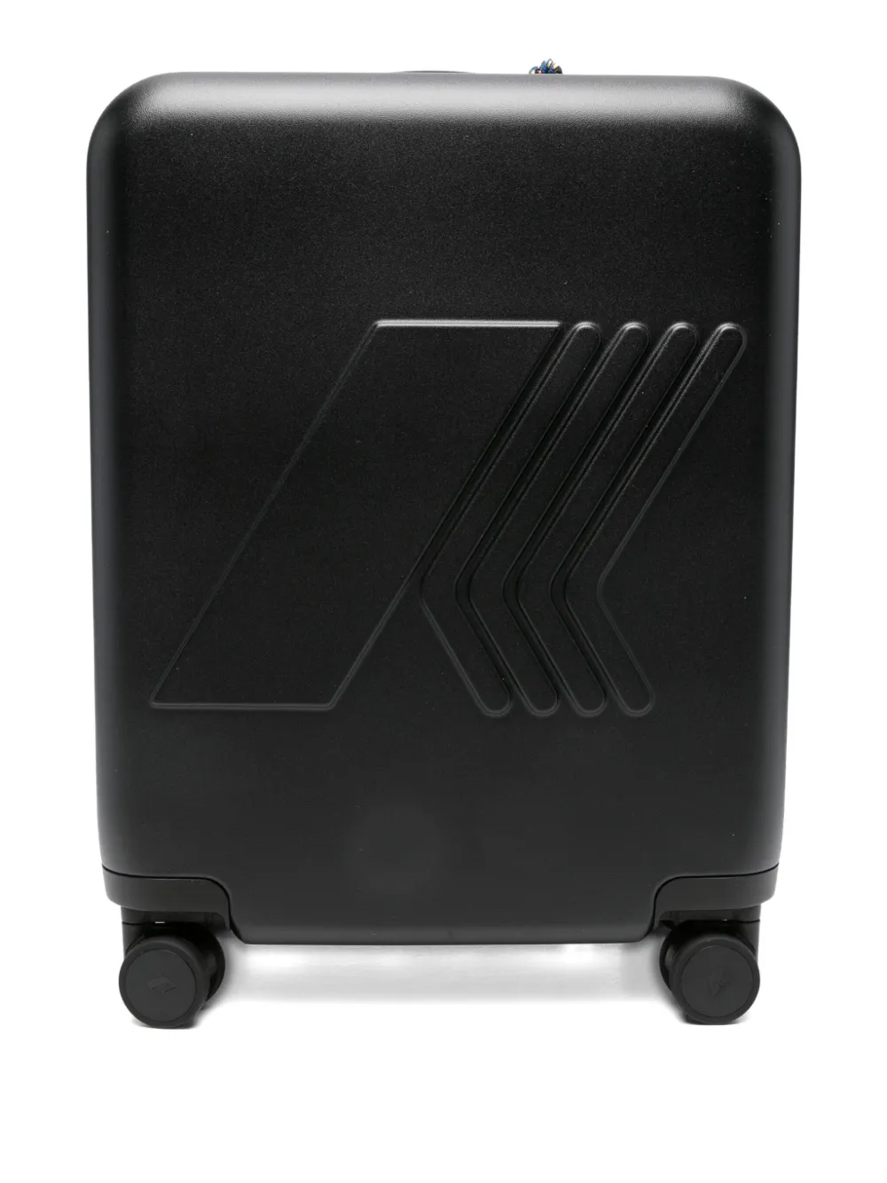 K-way Logo-detail Wheeled Suitcase In Black