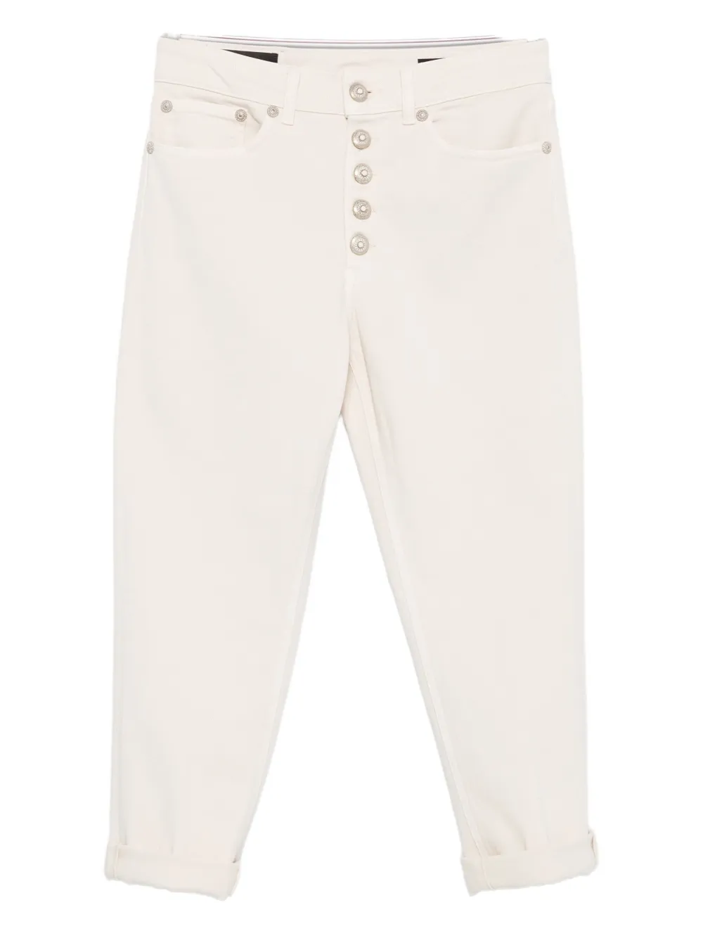 Dondup Button-fly Jeans In White