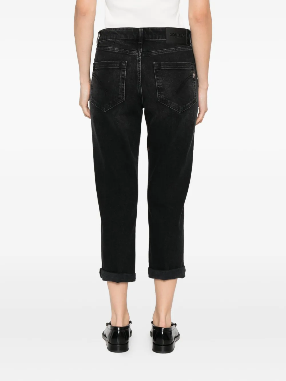 DONDUP Cropped jeans Zwart