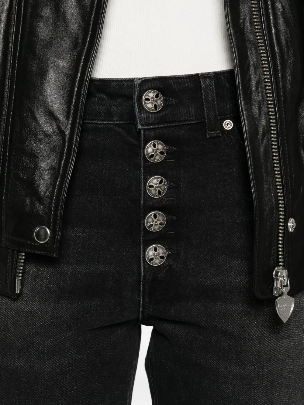 DONDUP Cropped jeans Zwart