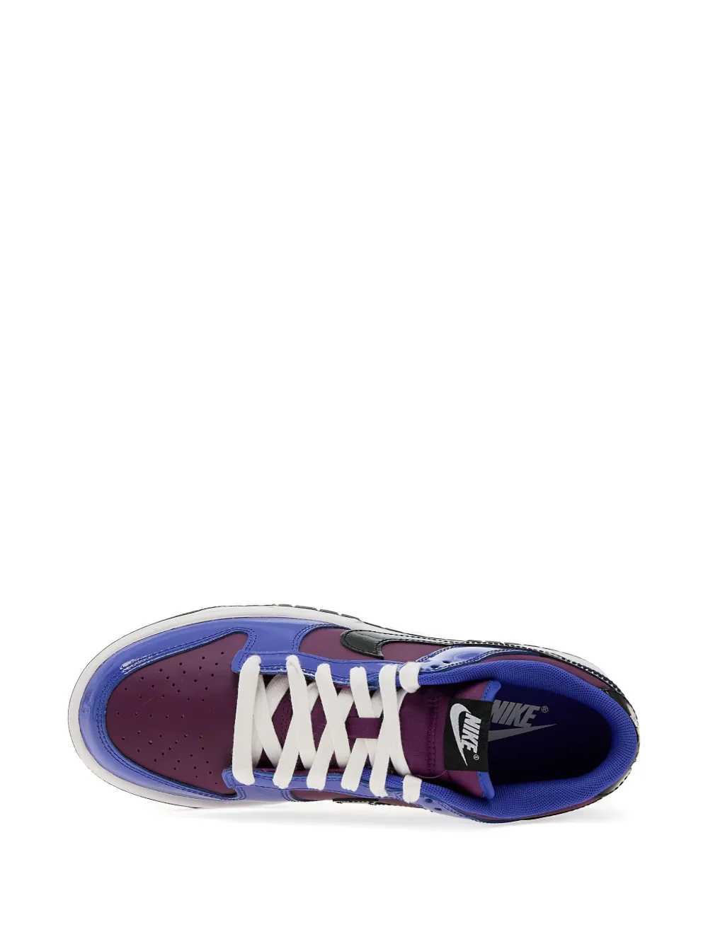 Nike leather lace-up sneakers Blue