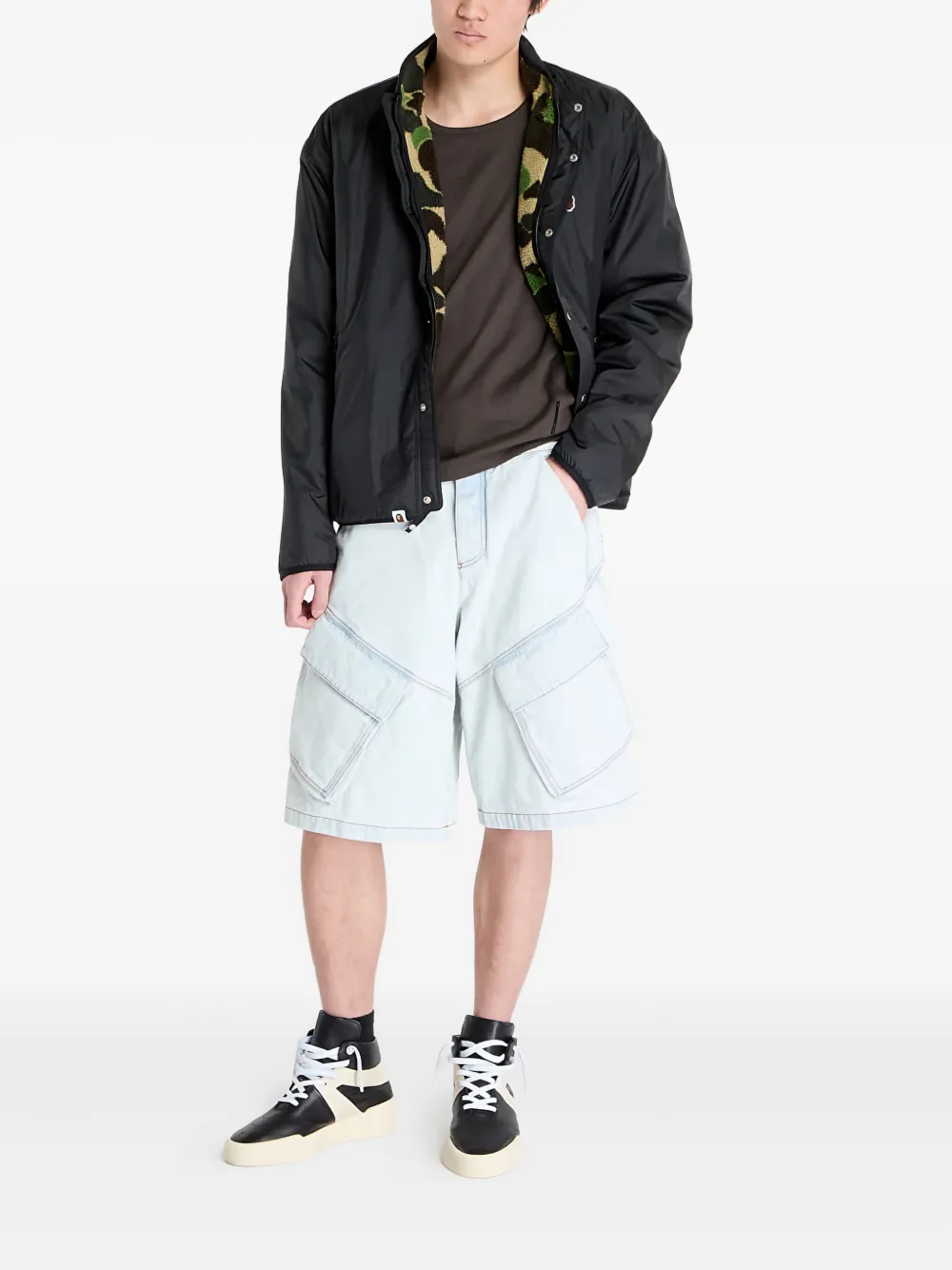 A BATHING APE® Abc Camo Boa reversible jacket | Sport Jackets & Windbreakers | Image 2