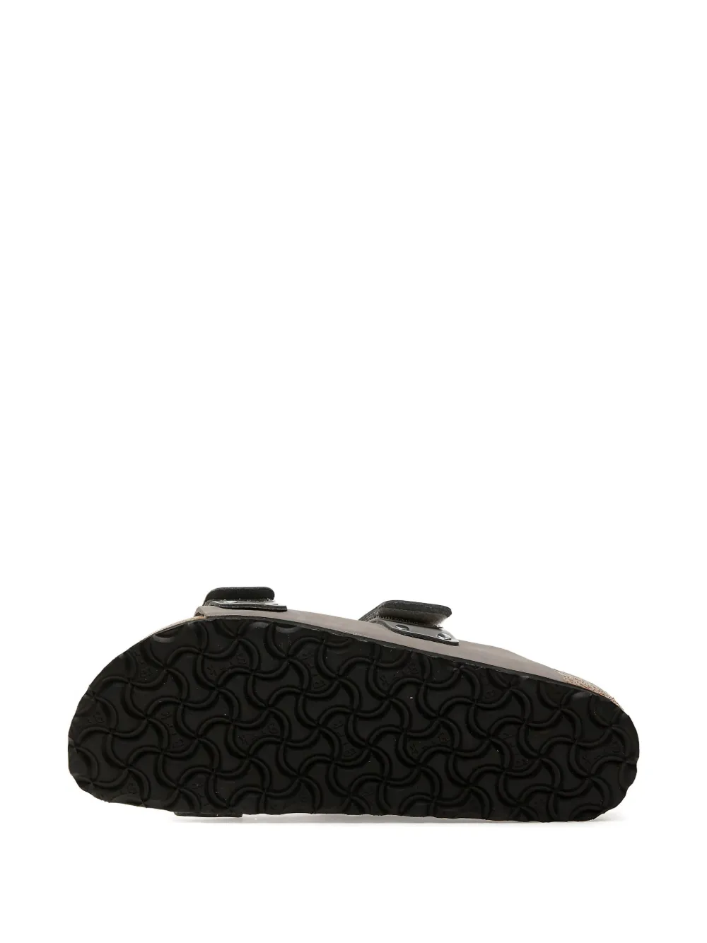 Birkenstock leather double-strap sandals Grey