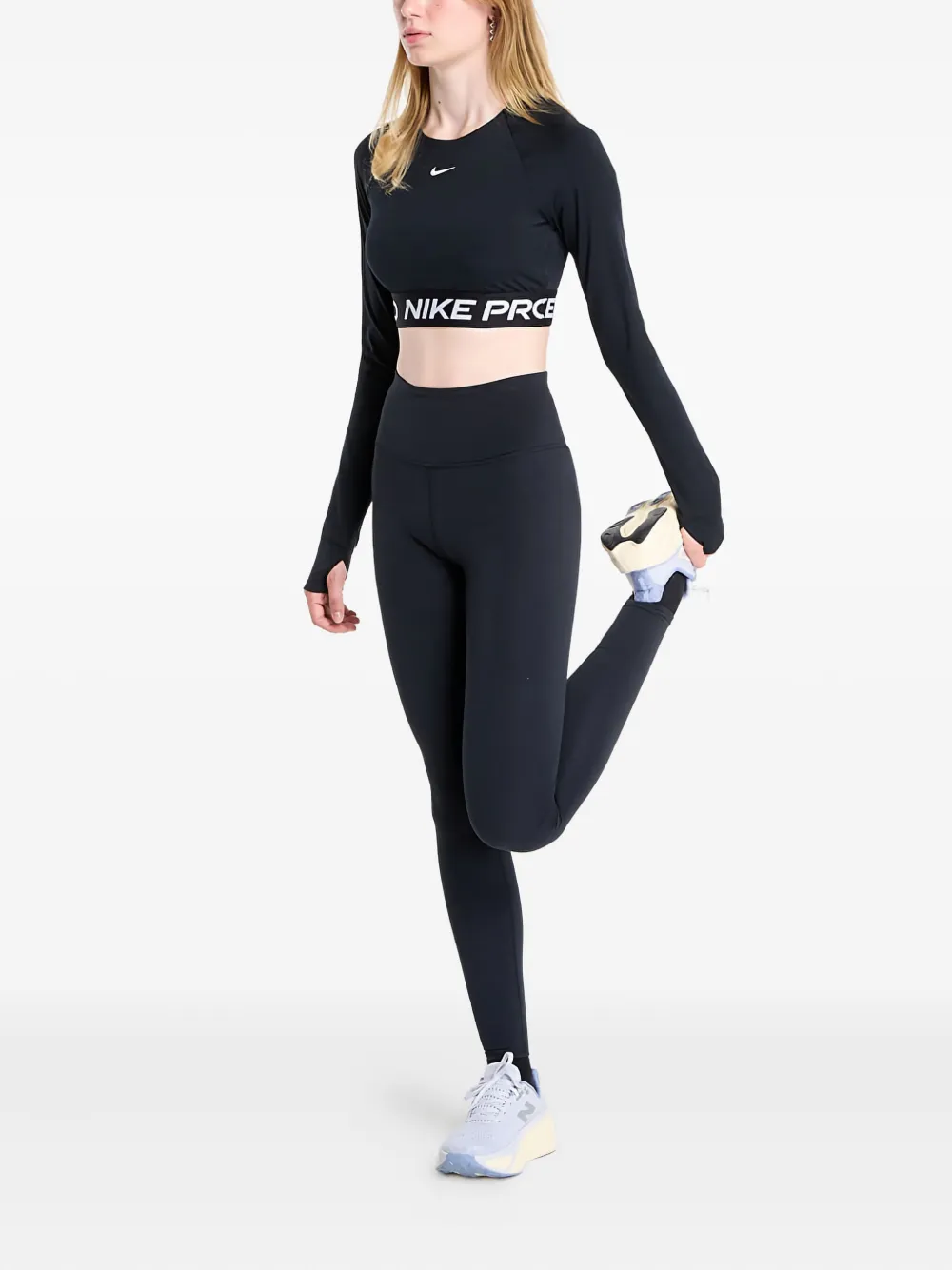 Nike Pro Long-sleeve Top In Black
