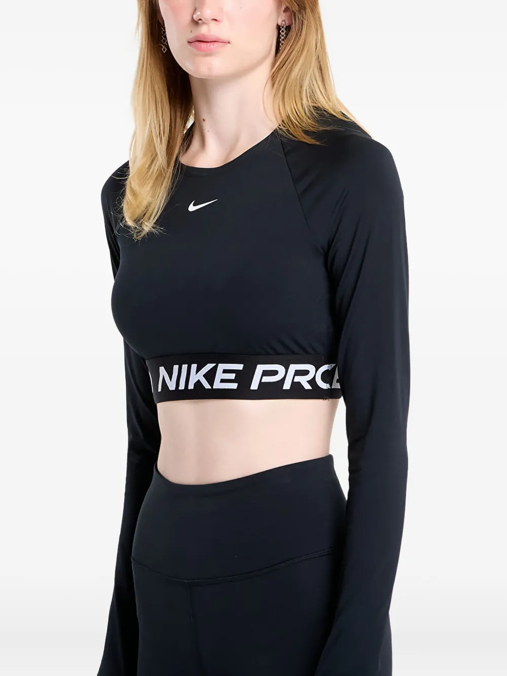 Nike Pro Long-sleeve Top In Black