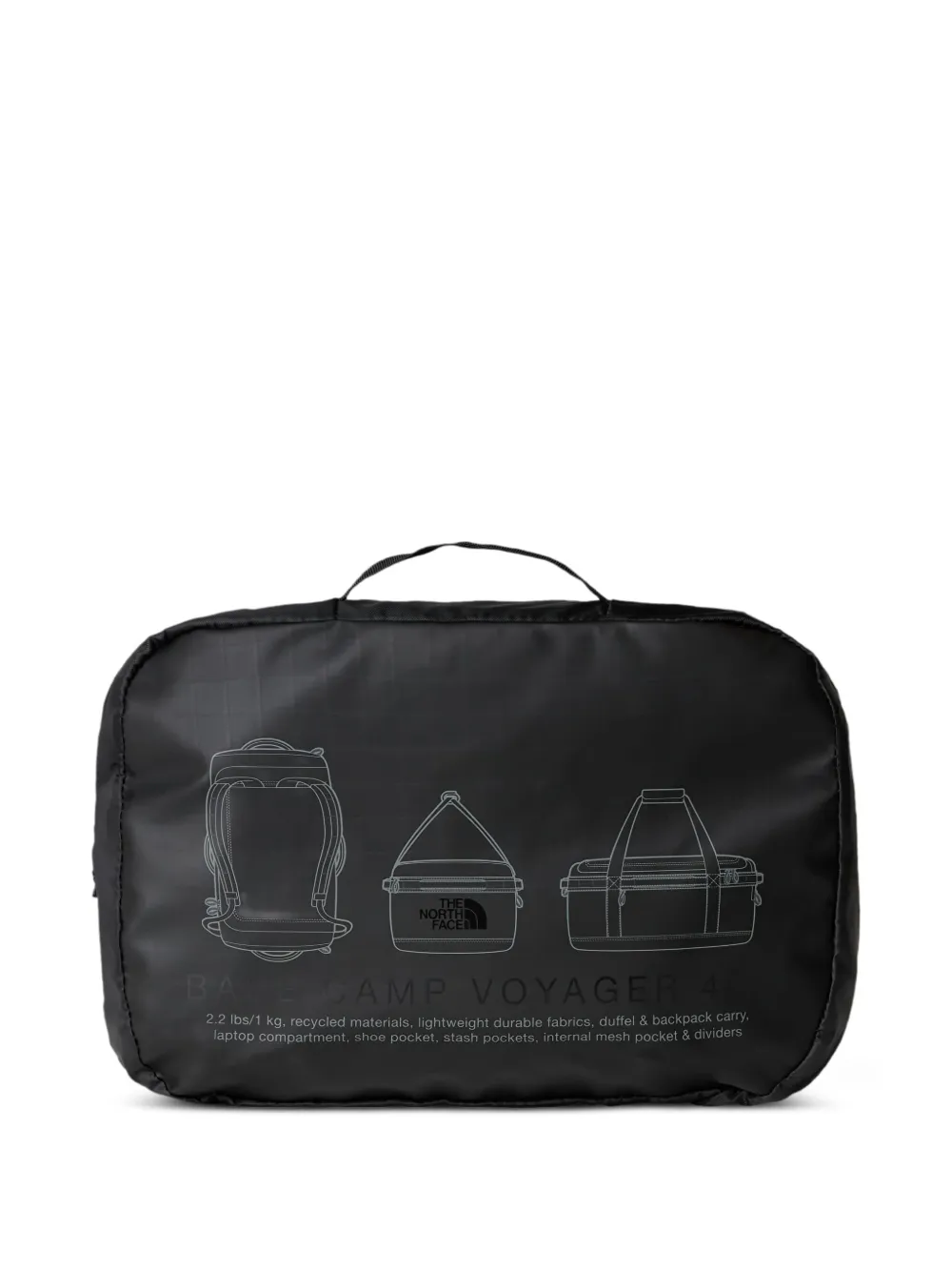 The North Face Base Camp Voyager Duffel 42L backpack | Black | Image 1