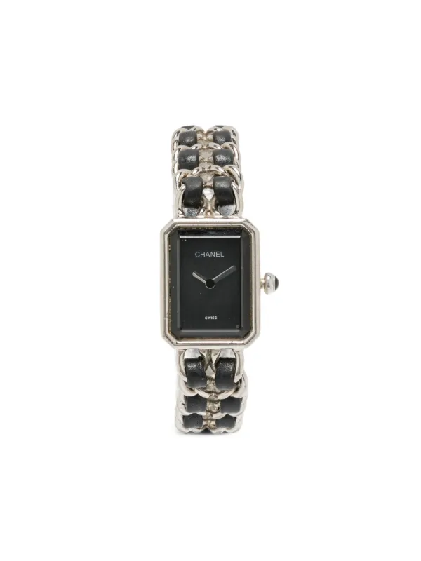 CHANELプルミエール CHANEL Pre-Owned 1986 プルミエール 22mm | ブラック | FARFETCH JP