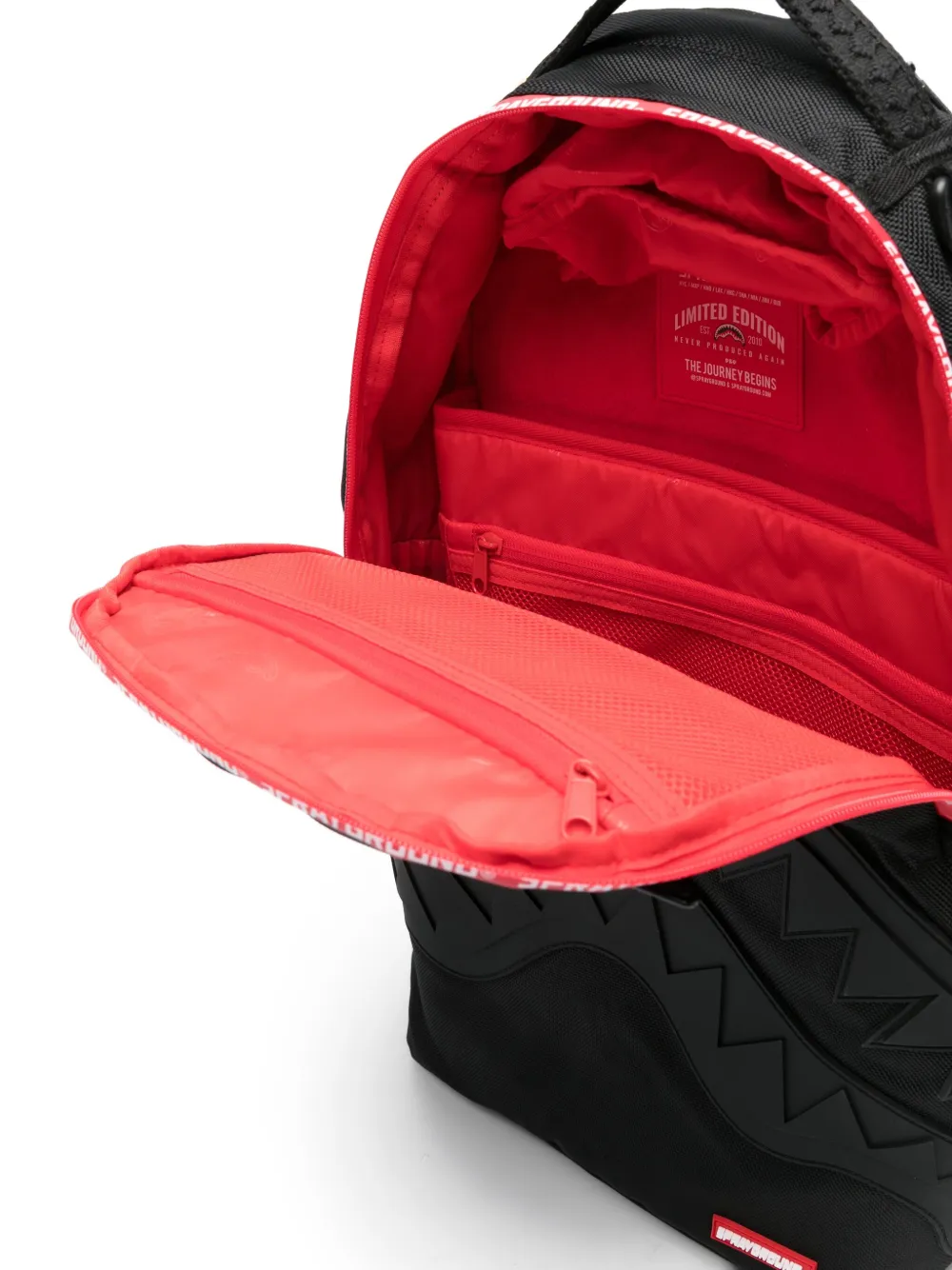 Sprayground Shark-mouth Detail Backpack In Black