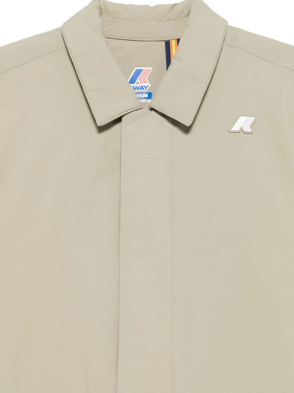 K-way Collared Padded Coat In Neutral