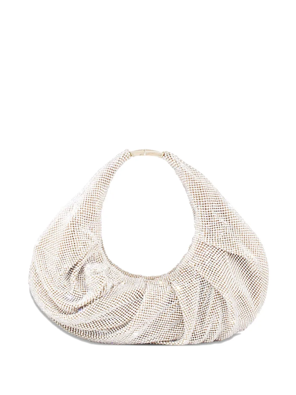 Benedetta Bruzziches Yennefer crystal-embellished draped shoulder bag Benedetta Bruzziches Yennefer crystal-embellished draped shoulder bag