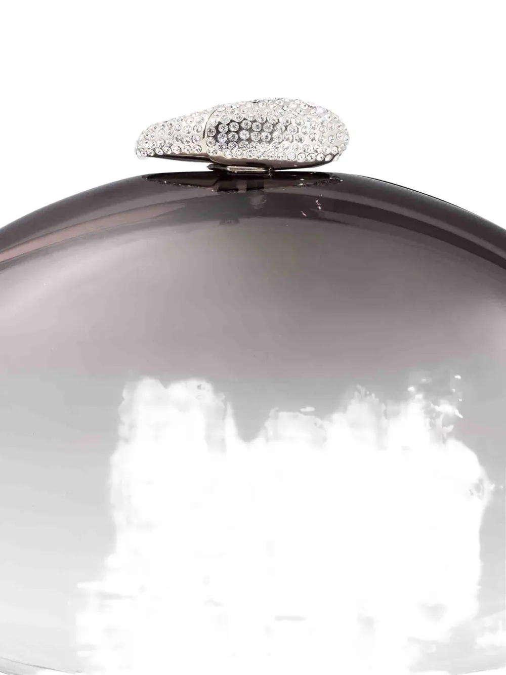 Benedetta Bruzziches embellished bubble clutch - Grijs