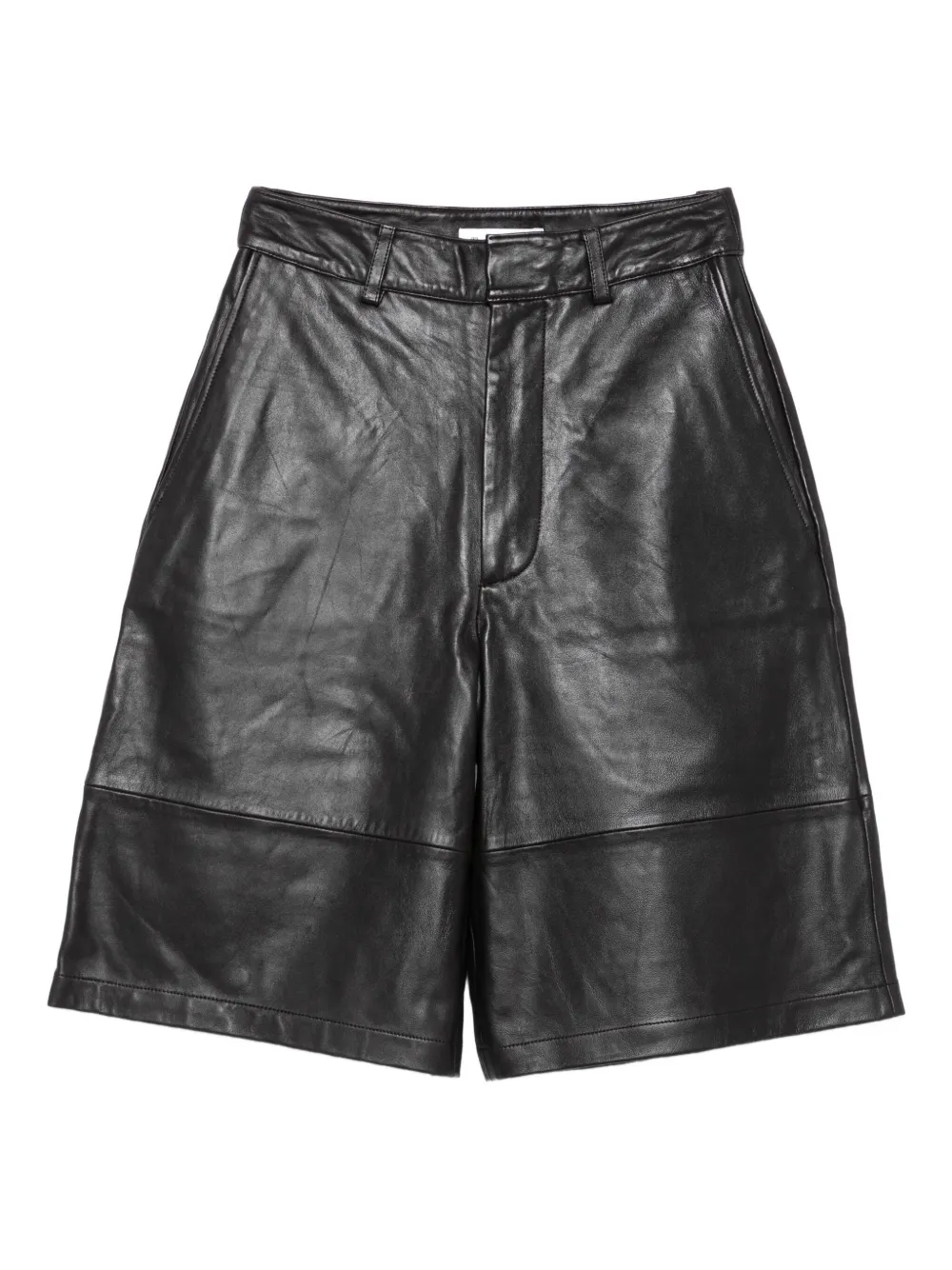 The Frankie Shop Shorts in pelle - Marrone