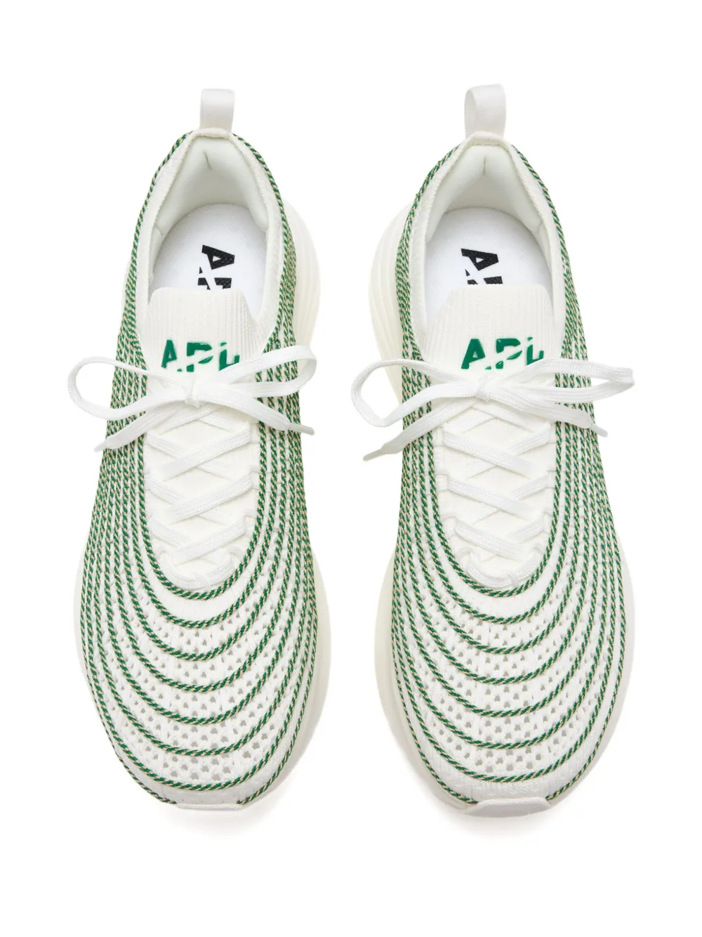 APL: ATHLETIC PROPULSION LABS 8mm TechLoom Zipline lace-up fastening sneakers - Wit