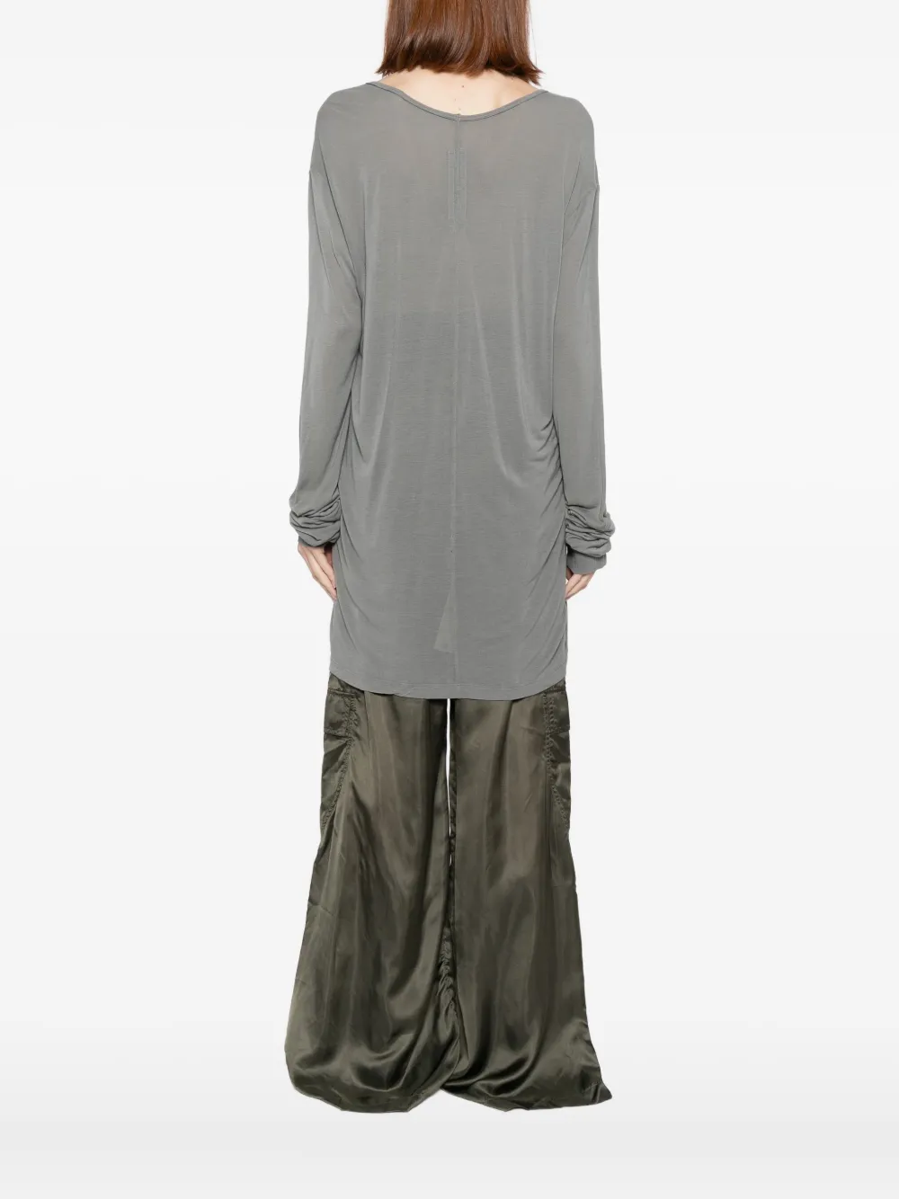 Rick Owens Hiked T-shirt In Gray