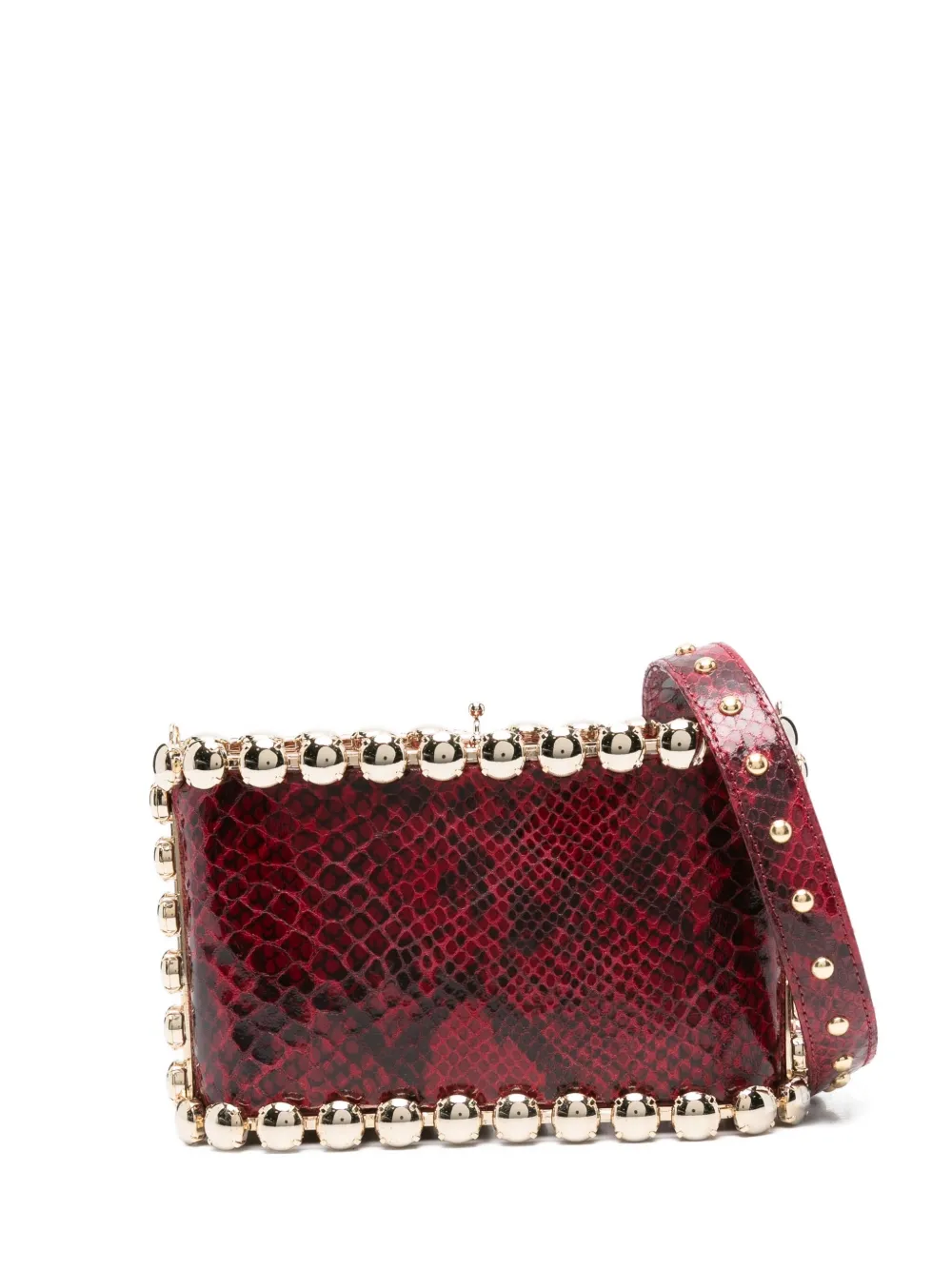 Rosantica Clutch con effetto serpente - Rosso