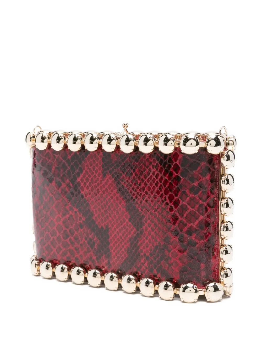 Rosantica Clutch met slangen-effect Rood