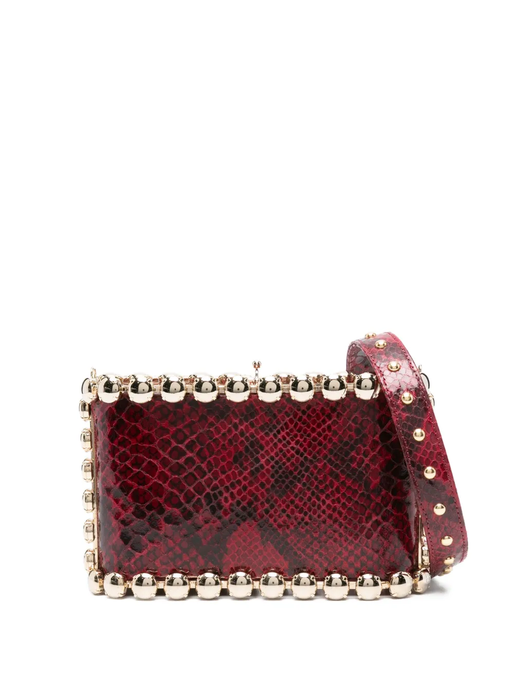 Rosantica snakeskin clutch bag | Red | Image 1