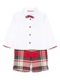 Abel & Lula plaid trousers (set of two) - Red