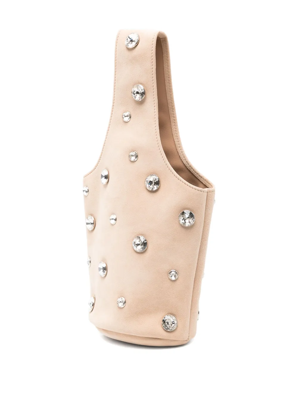 KHAITE Livia kleine bucket-tas Beige