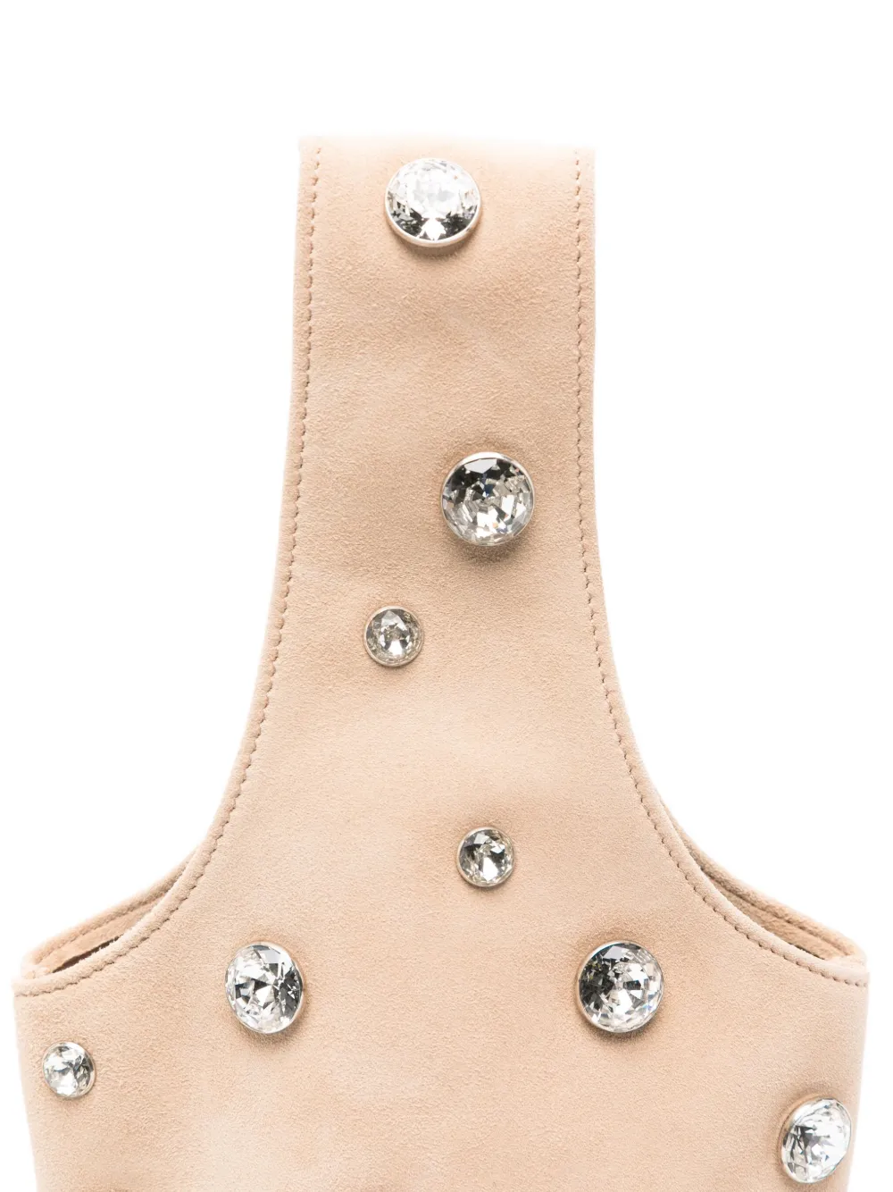 KHAITE Livia kleine bucket-tas Beige