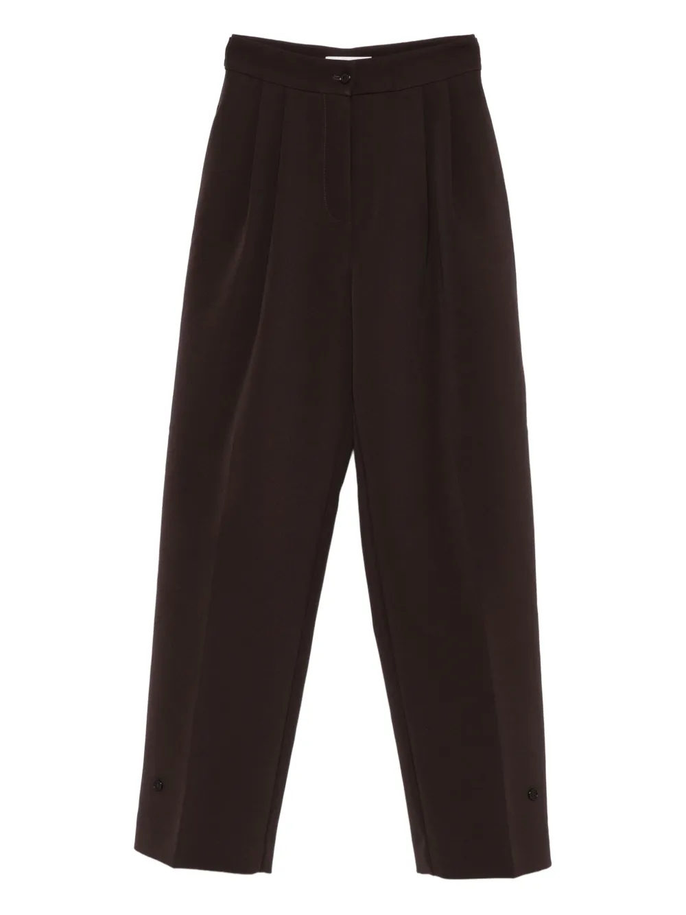 The Frankie Shop button-fastening darted trousers | Brown | Image 1