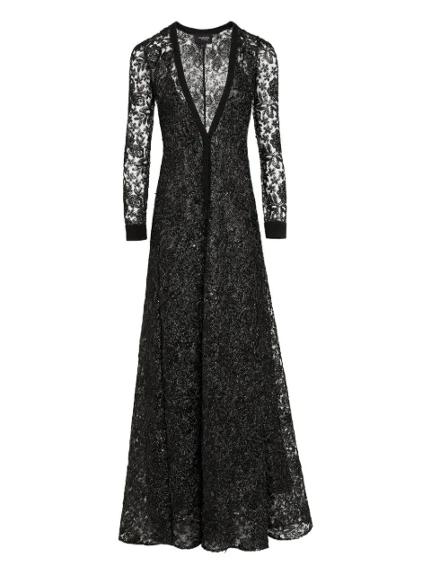 Giambattista Valli floral-embroidered maxi dress