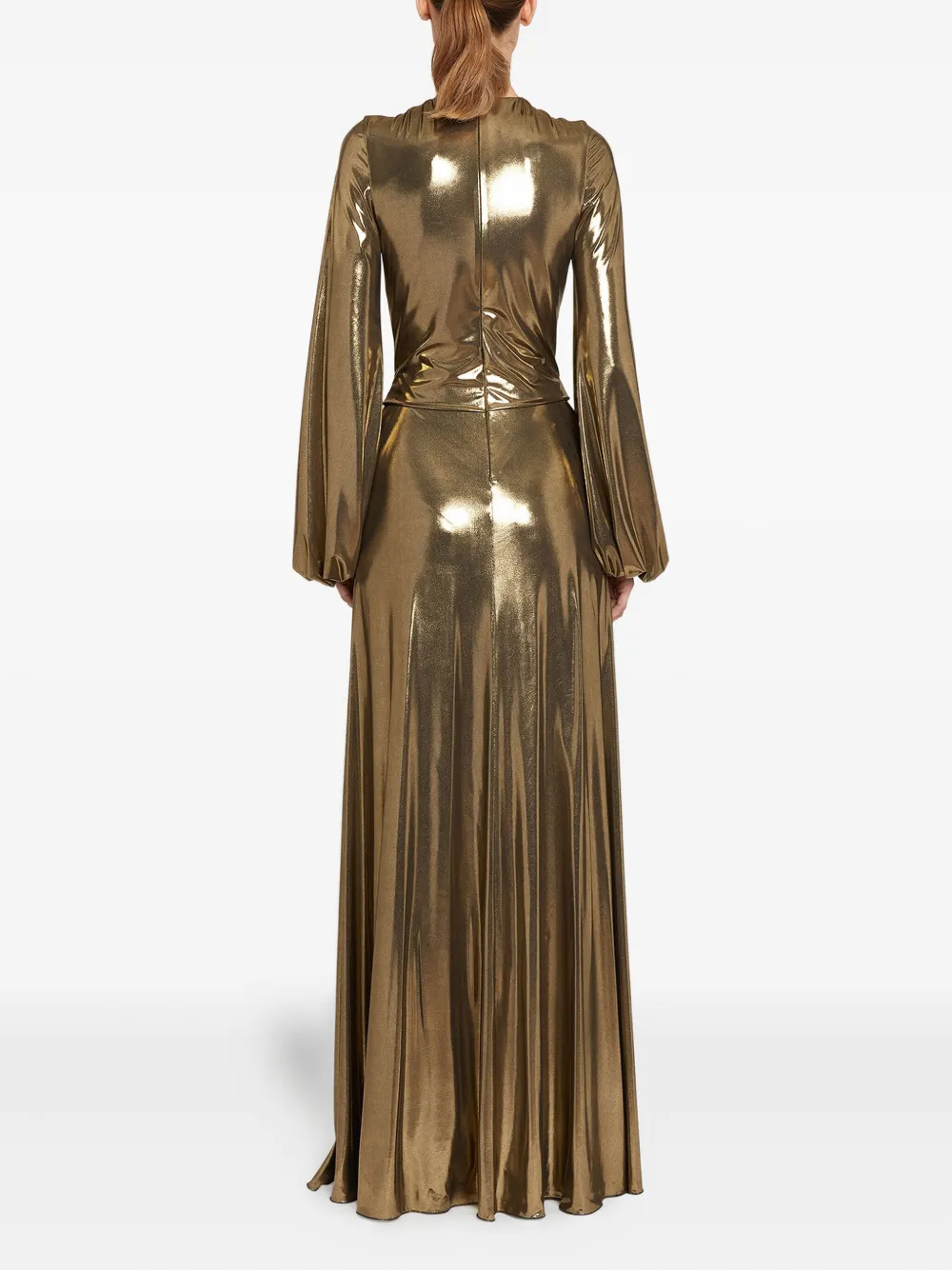 Giambattista Valli Maxikleid Mit Schleifendetail In Gold