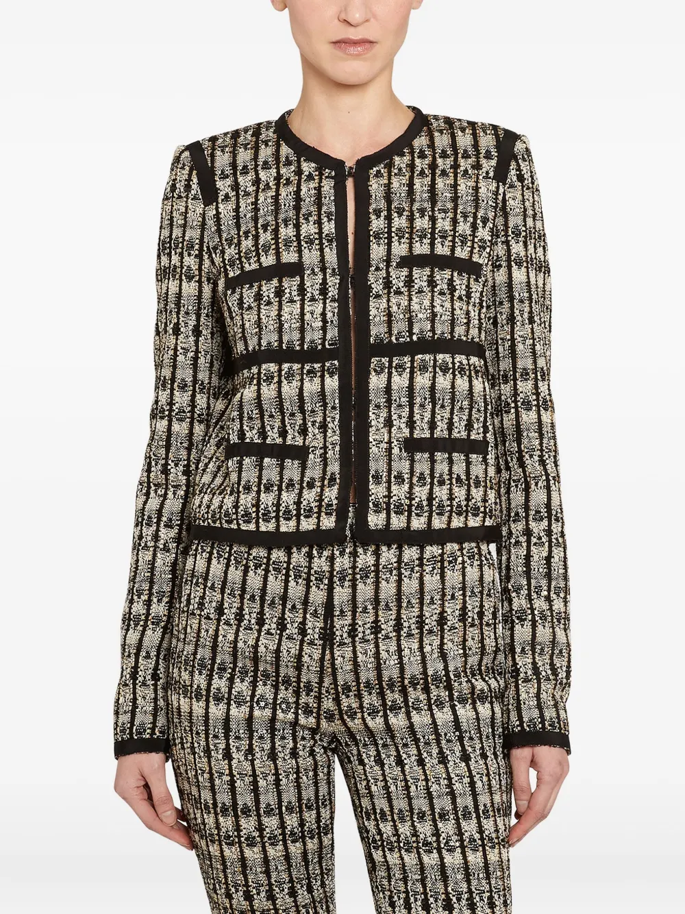 Giambattista Valli Bouclé tweed jack Zwart