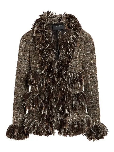 Giambattista Valli bouclé fringe jacket