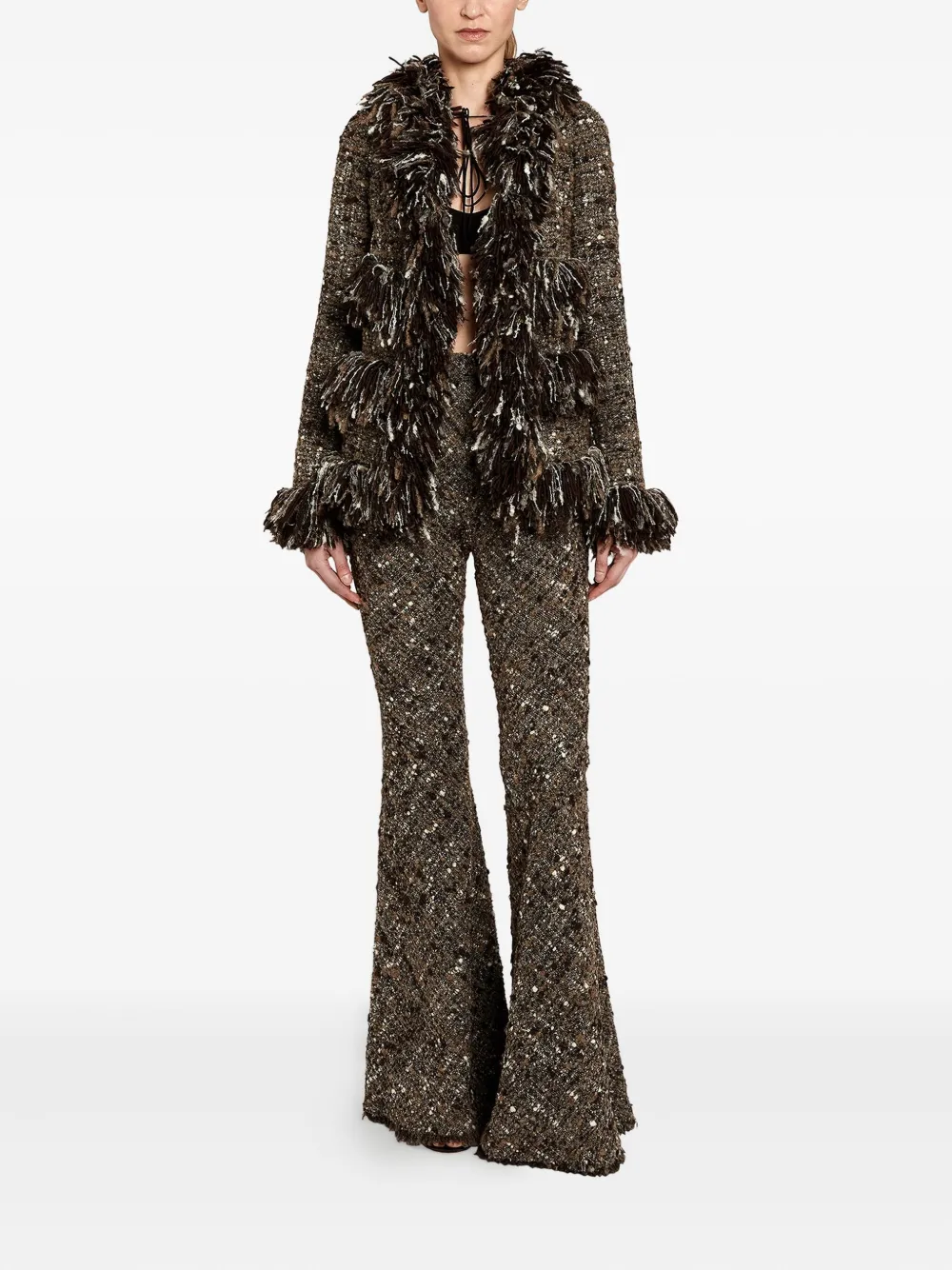 Giambattista Valli bouclé fringe jacket | Tweed Jackets | Image 2